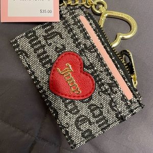 Juicy Couture Red heart wallet card holder NEW